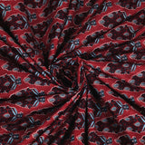 Premium Indigo Cotton Floral Print Super King Bedsheet with 2 Pillow Covers(108*108)