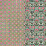 Premium Indigo Cotton Floral Print Super King Bedsheet with 2 Pillow Covers(108*108)