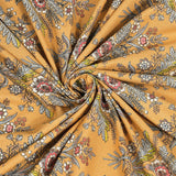 Premium Indigo Cotton Floral Print Super King Bedsheet with 2 Pillow Covers(108*108)