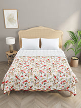 Handblock printed Kantha Bedcover