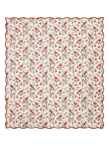 Handblock printed Kantha Bedcover