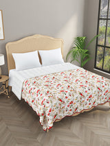 Handblock printed Kantha Bedcover