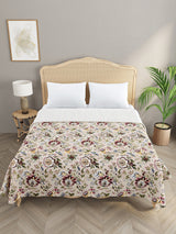 Handblock printed Kantha Bedcover