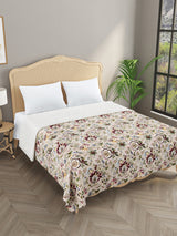 Handblock printed Kantha Bedcover