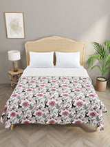 Handblock printed Kantha Bedcover