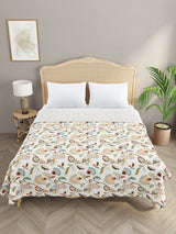 Handblock printed Kantha Bedcover