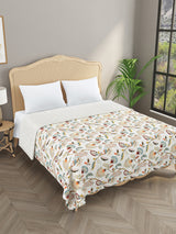 Handblock printed Kantha Bedcover
