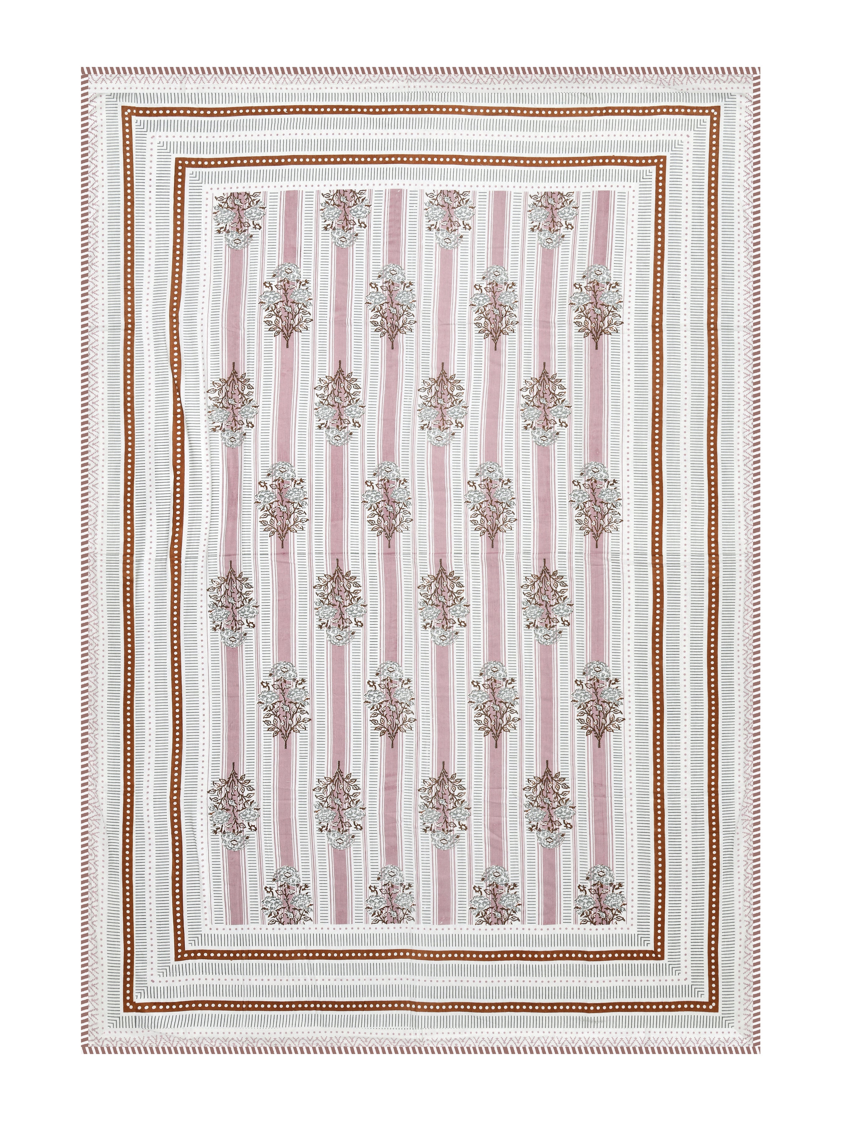 Ethnic Printed Reversible Single Bed Cotton AC Blanket | Lightweight Summer Dohar 60x90 inches
