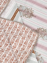 Ethnic Printed Reversible Single Bed Cotton AC Blanket | Lightweight Summer Dohar 60x90 inches