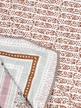 Ethnic Printed Reversible Single Bed Cotton AC Blanket | Lightweight Summer Dohar 60x90 inches