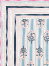 Ethnic Printed Reversible Single Bed Cotton AC Blanket | Lightweight Summer Dohar 60x90 inches