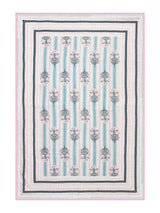 Ethnic Printed Reversible Single Bed Cotton AC Blanket | Lightweight Summer Dohar 60x90 inches