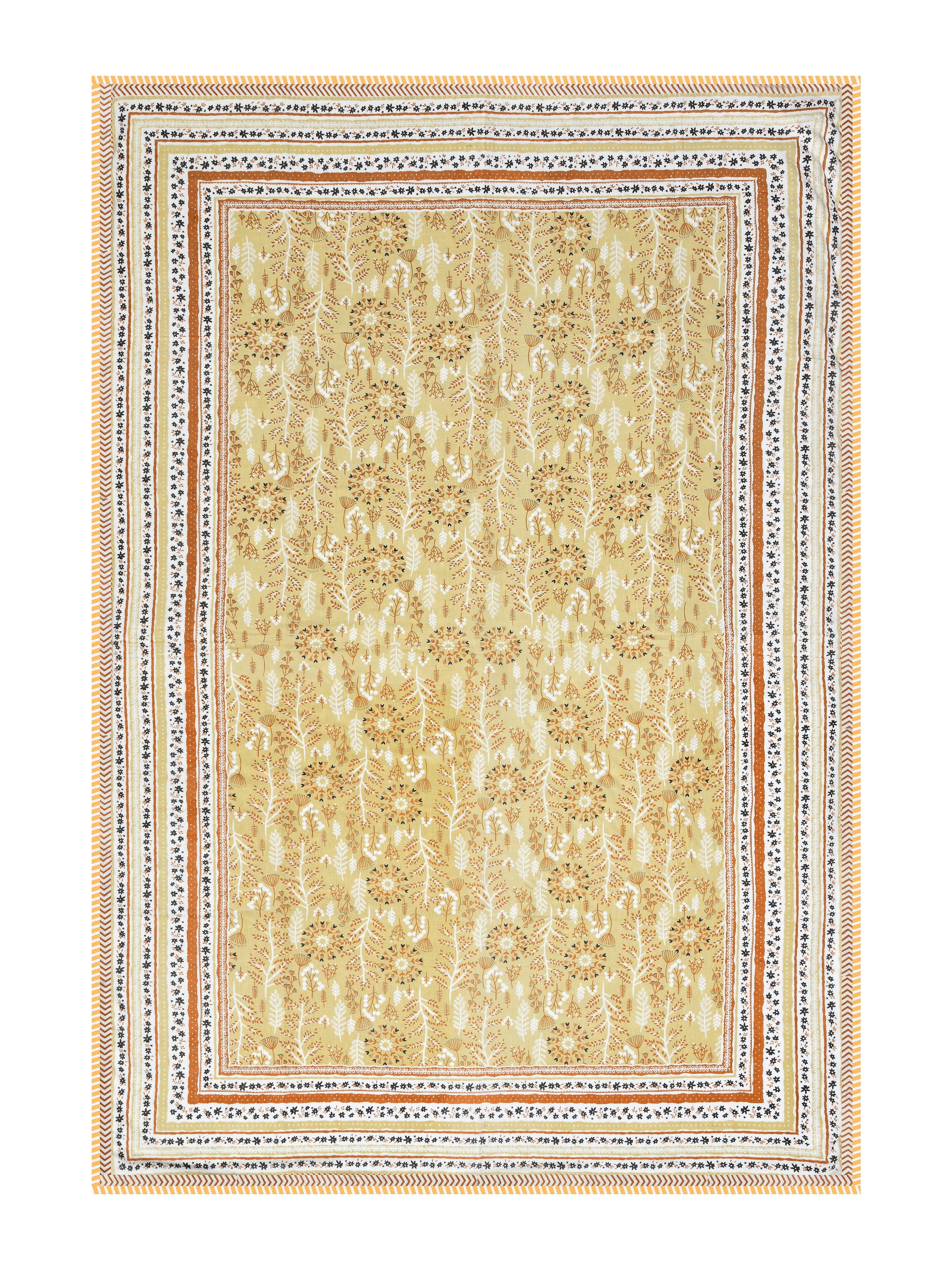 Ethnic Printed Reversible Single Bed Cotton AC Blanket | Lightweight Summer Dohar 60x90 inches