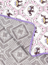 Ethnic Printed Reversible Single Bed Cotton AC Blanket | Lightweight Summer Dohar 60x90 inches