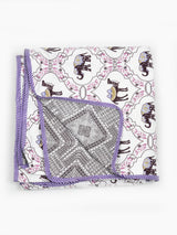 Ethnic Printed Reversible Single Bed Cotton AC Blanket | Lightweight Summer Dohar 60x90 inches