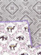 Ethnic Printed Reversible Single Bed Cotton AC Blanket | Lightweight Summer Dohar 60x90 inches