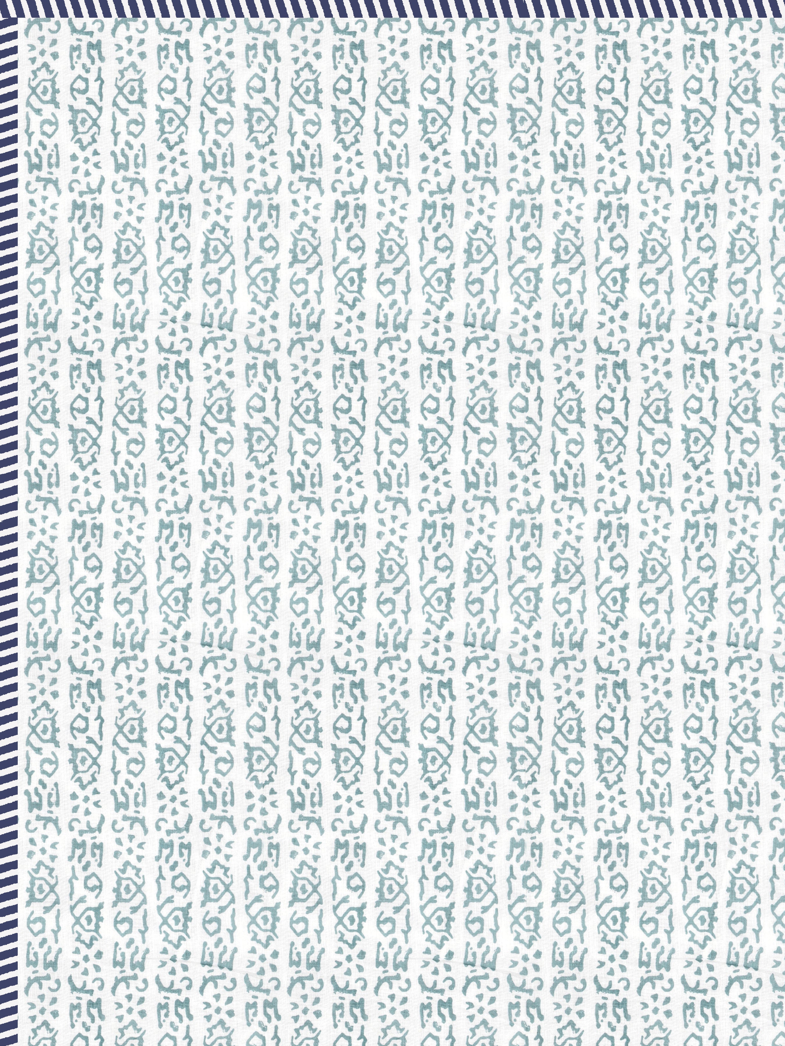 Ethnic Printed Reversible Single Bed Cotton AC Blanket | Lightweight Summer Dohar 60x90 inches