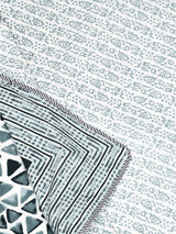 Ethnic Printed Reversible Single Bed Cotton AC Blanket | Lightweight Summer Dohar 60x90 inches