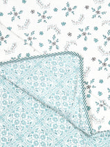 Ethnic Printed Reversible Single Bed Cotton AC Blanket | Lightweight Summer Dohar 60x90 inches