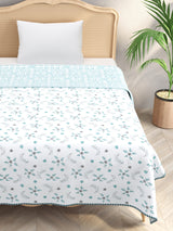 Ethnic Printed Reversible Single Bed Cotton AC Blanket | Lightweight Summer Dohar 60x90 inches
