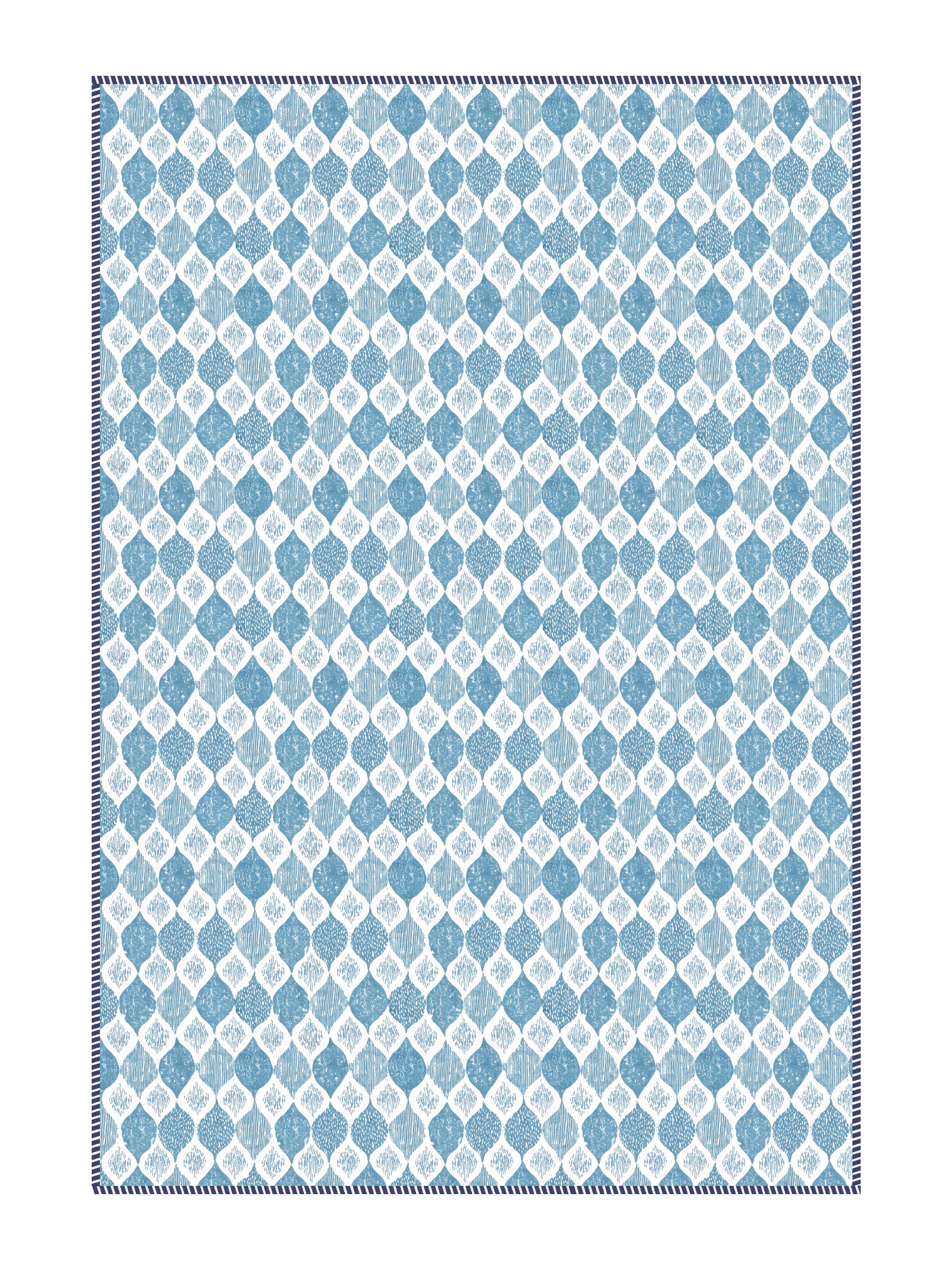 Ethnic Printed Reversible Single Bed Cotton AC Blanket | Lightweight Summer Dohar 60x90 inches