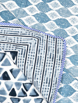 Ethnic Printed Reversible Single Bed Cotton AC Blanket | Lightweight Summer Dohar 60x90 inches