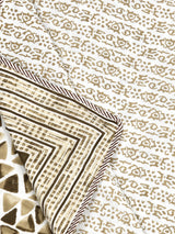 Ethnic Printed Reversible Single Bed Cotton AC Blanket | Lightweight Summer Dohar 60x90 inches