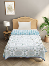Ethnic Printed Reversible Single Bed Cotton AC Blanket | Lightweight Summer Dohar 60x90 inches