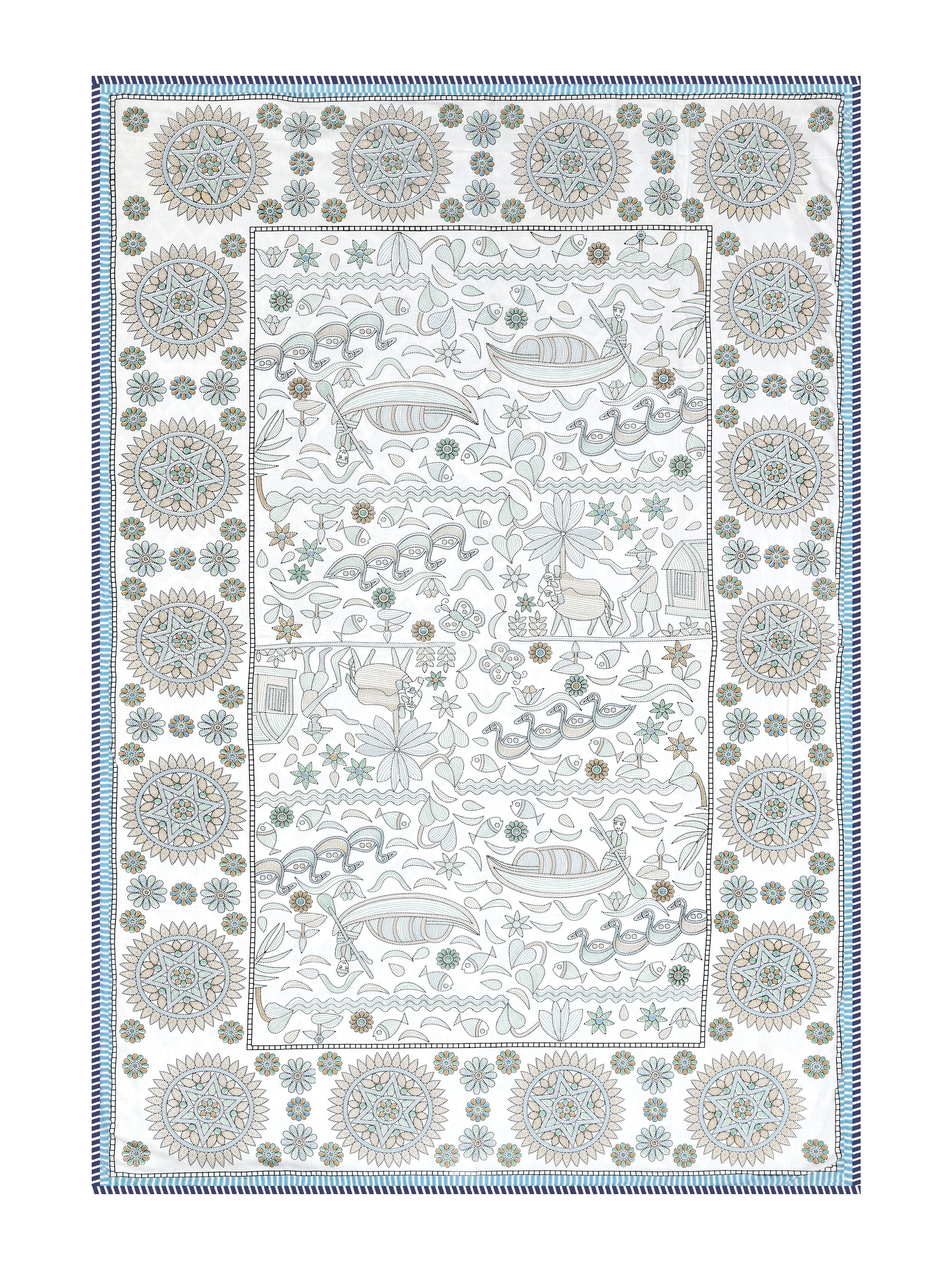 Ethnic Printed Reversible Single Bed Cotton AC Blanket | Lightweight Summer Dohar 60x90 inches