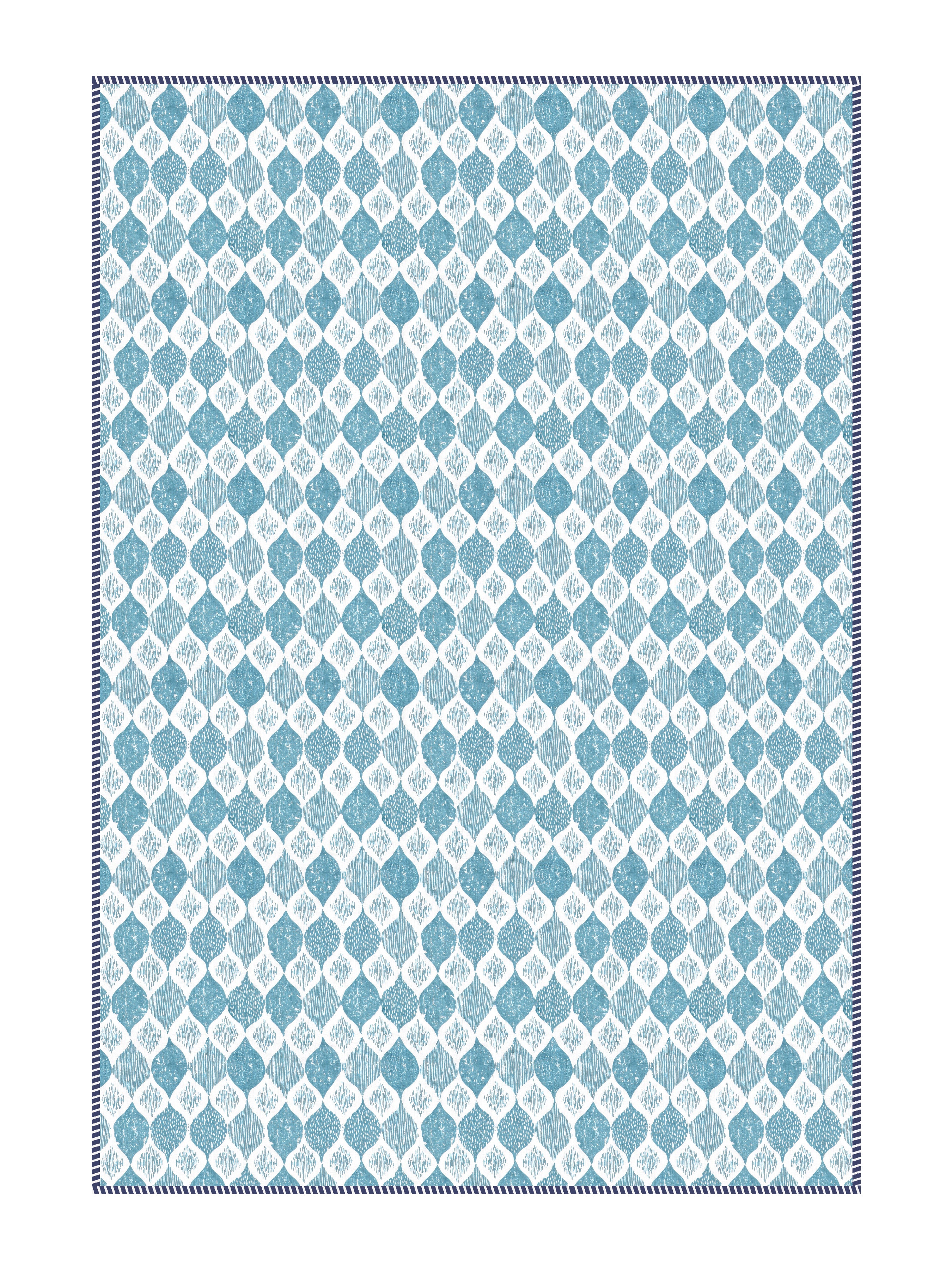 Ethnic Printed Reversible Single Bed Cotton AC Blanket | Lightweight Summer Dohar 60x90 inches