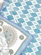 Ethnic Printed Reversible Single Bed Cotton AC Blanket | Lightweight Summer Dohar 60x90 inches