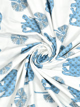 Ethnic Printed Reversible Single Bed Cotton AC Blanket | Lightweight Summer Dohar 60x90 inches