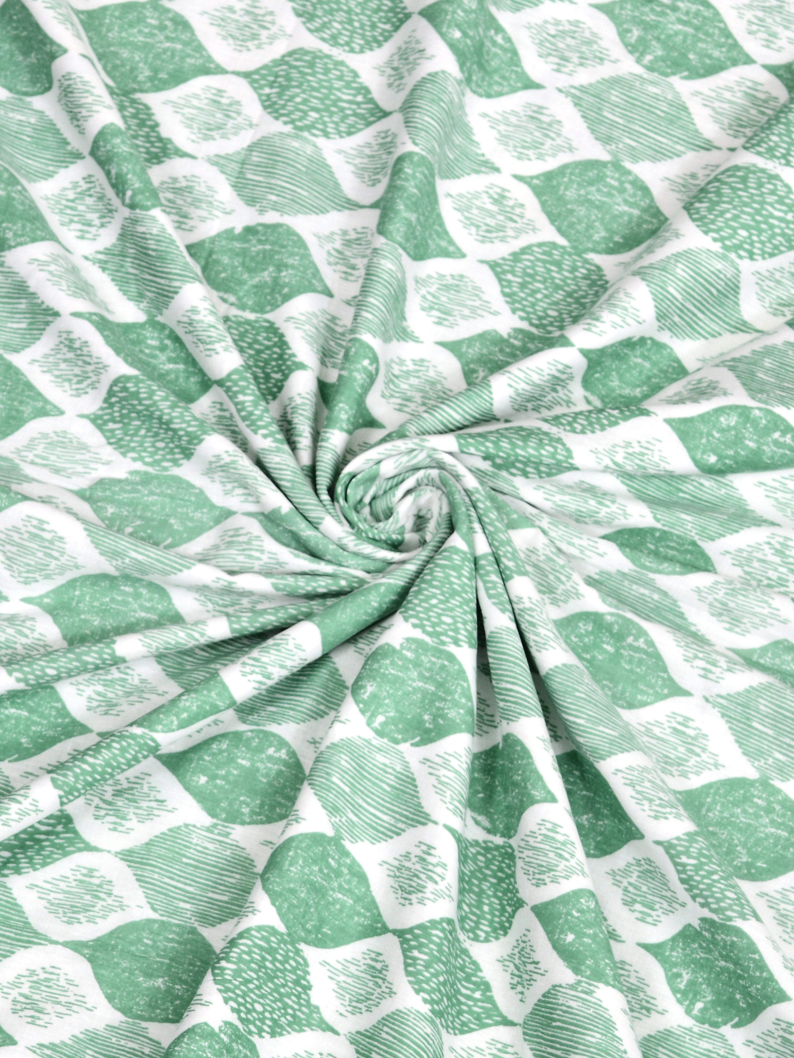 Ethnic Printed Reversible Single Bed Cotton AC Blanket | Lightweight Summer Dohar 60x90 inches