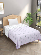 Ethnic Printed Reversible Single Bed Cotton AC Blanket | Lightweight Summer Dohar 60x90 inches