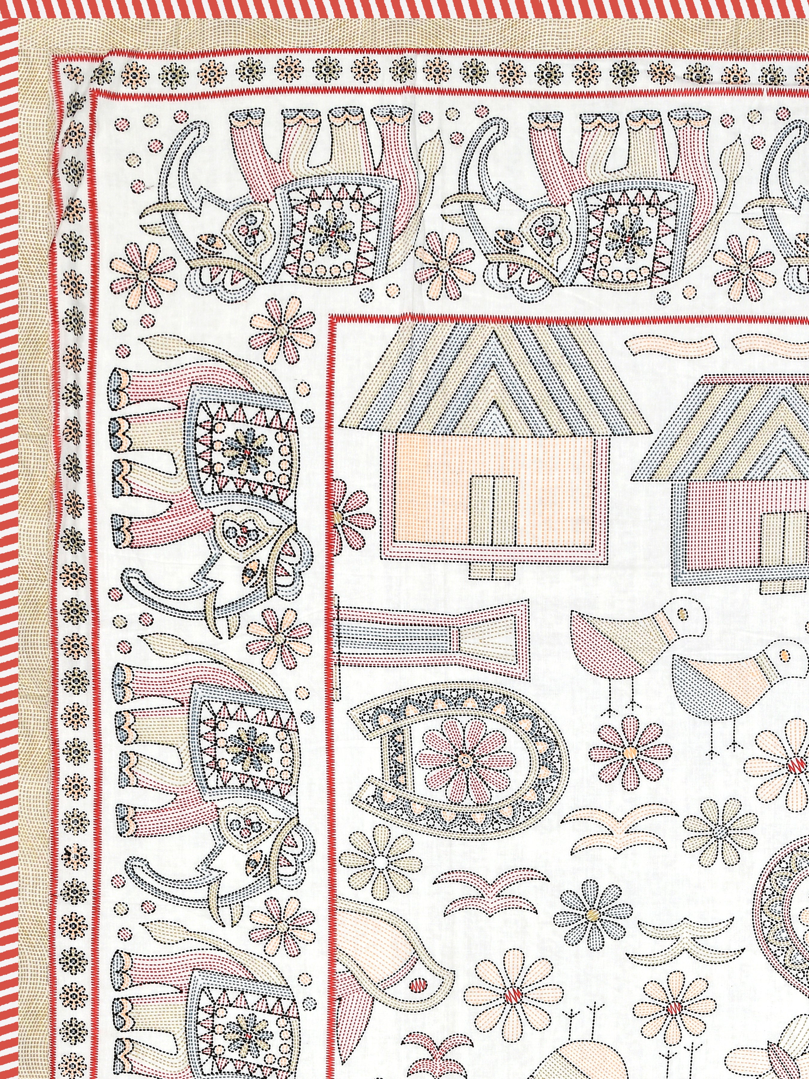 Ethnic Printed Reversible Single Bed Cotton AC Blanket | Lightweight Summer Dohar 60x90 inches
