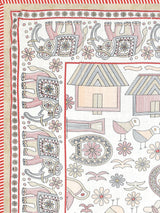 Ethnic Printed Reversible Single Bed Cotton AC Blanket | Lightweight Summer Dohar 60x90 inches