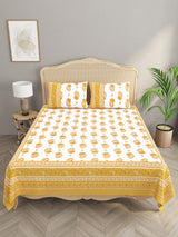 Double King Bedsheet with 2 Pillow Covers