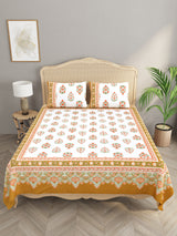 Double King Bedsheet with 2 Pillow Covers