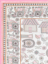 Ethnic Printed Reversible Single Bed Cotton AC Blanket | Lightweight Summer Dohar 60x90 inches