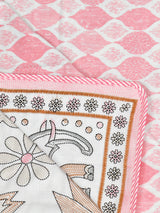 Ethnic Printed Reversible Single Bed Cotton AC Blanket | Lightweight Summer Dohar 60x90 inches