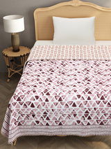Ethnic Printed Reversible Single Bed Cotton AC Blanket | Lightweight Summer Dohar 60x90 inches