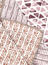 Ethnic Printed Reversible Single Bed Cotton AC Blanket | Lightweight Summer Dohar 60x90 inches