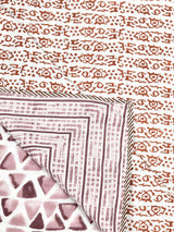 Ethnic Printed Reversible Single Bed Cotton AC Blanket | Lightweight Summer Dohar 60x90 inches