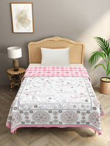 Ethnic Printed Reversible Single Bed Cotton AC Blanket | Lightweight Summer Dohar 60x90 inches