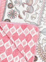 Ethnic Printed Reversible Single Bed Cotton AC Blanket | Lightweight Summer Dohar 60x90 inches