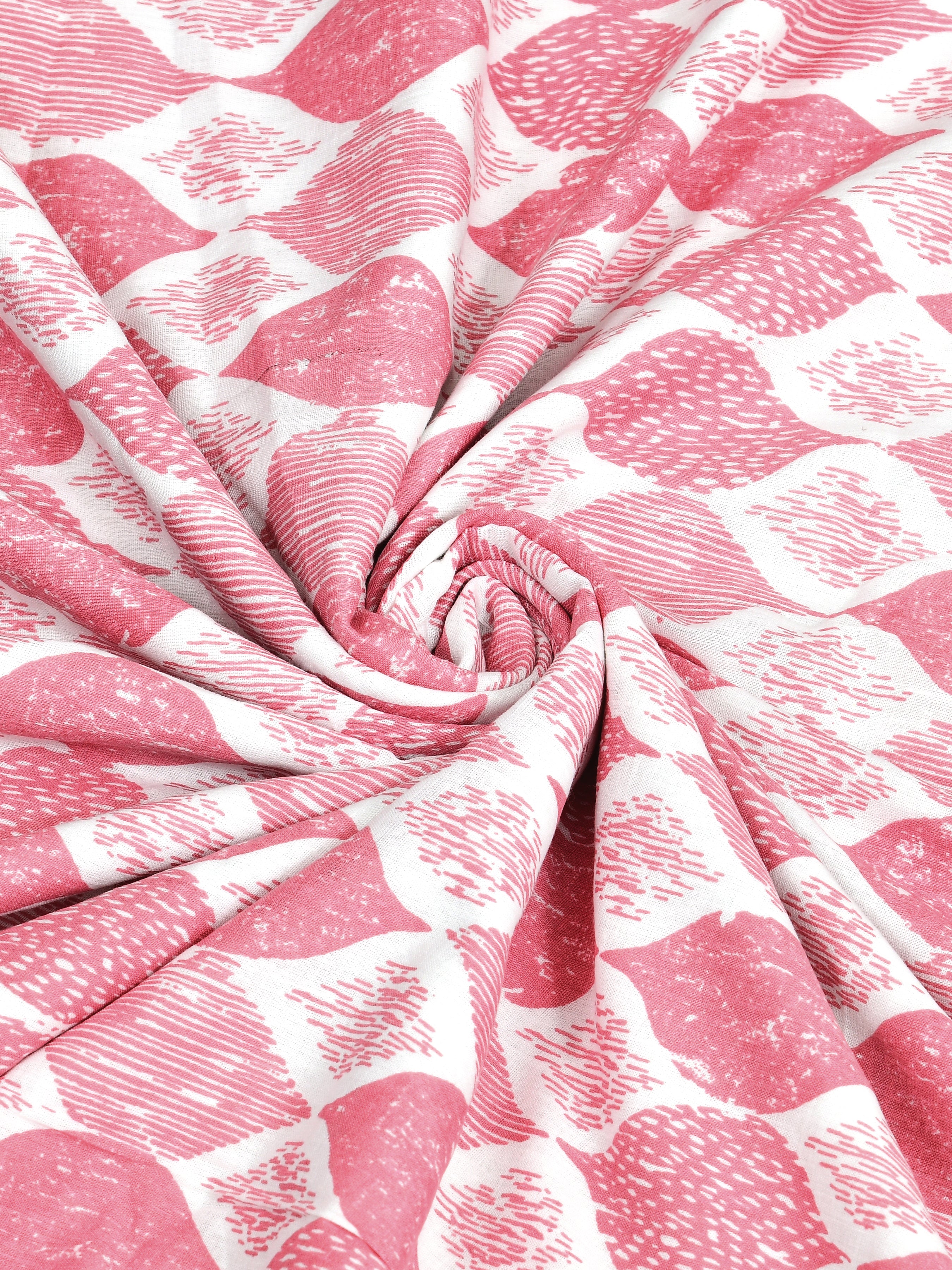Ethnic Printed Reversible Single Bed Cotton AC Blanket | Lightweight Summer Dohar 60x90 inches