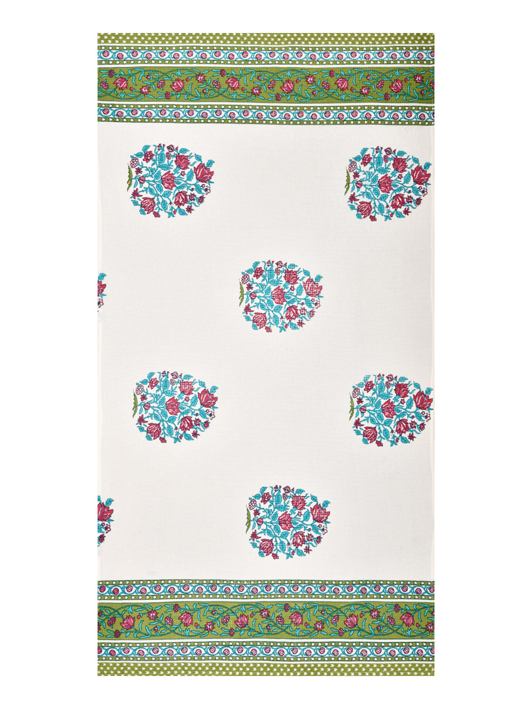 Hand Block Printed Honey Comb Cotton Hand Towel- Set of 2