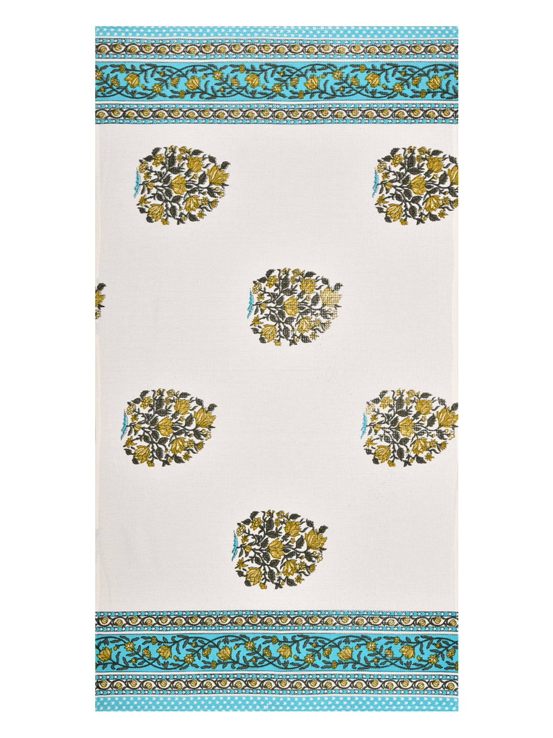 Hand Block Printed Honey Comb Cotton Hand Towel- Set of 2