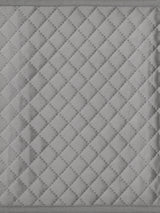 Suede quilted table runner with scallop detail - 12X70 inches