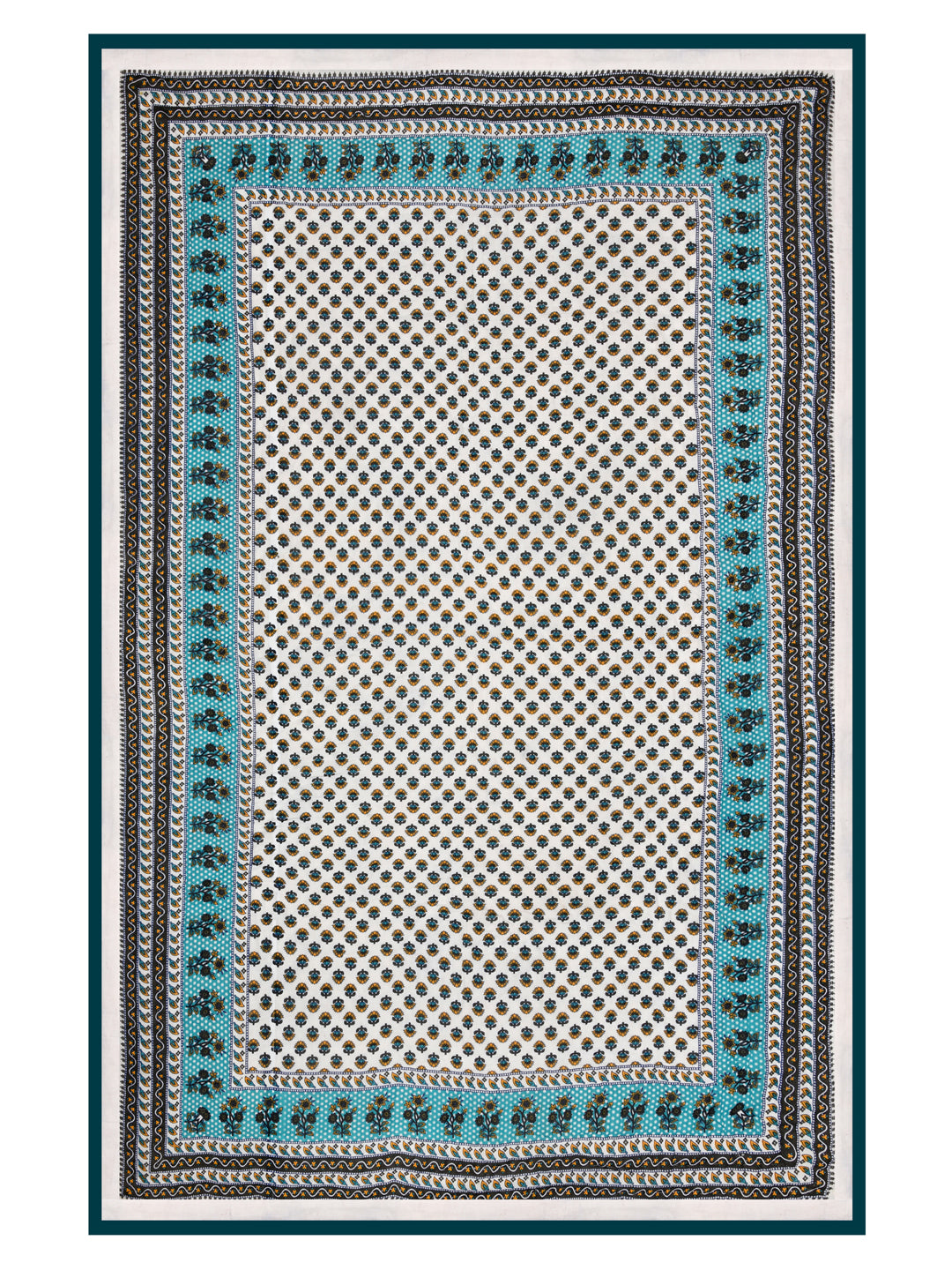 Floral Printed Single Bed Cotton Quilt with cotton filling